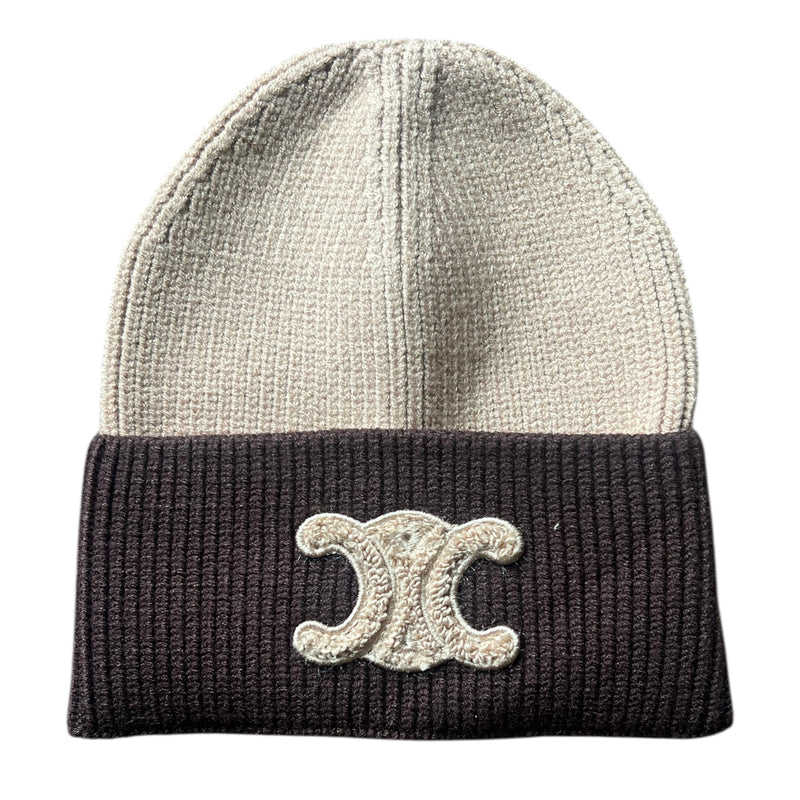 BEANIE OFFWHITE / CHOCO