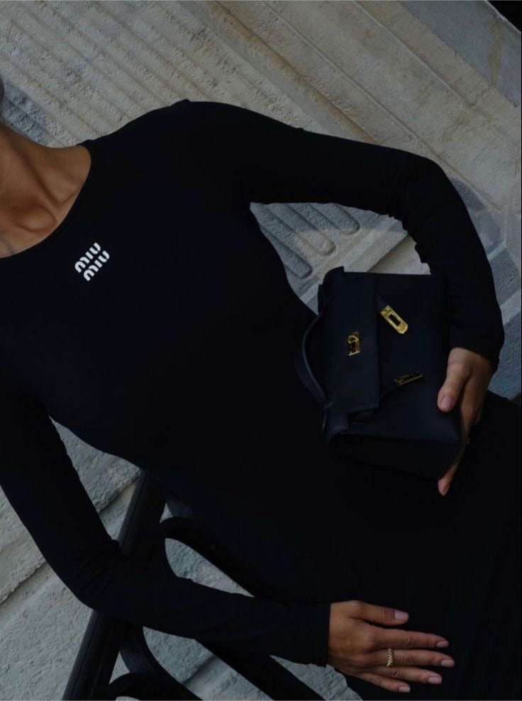 Longsleeve top black