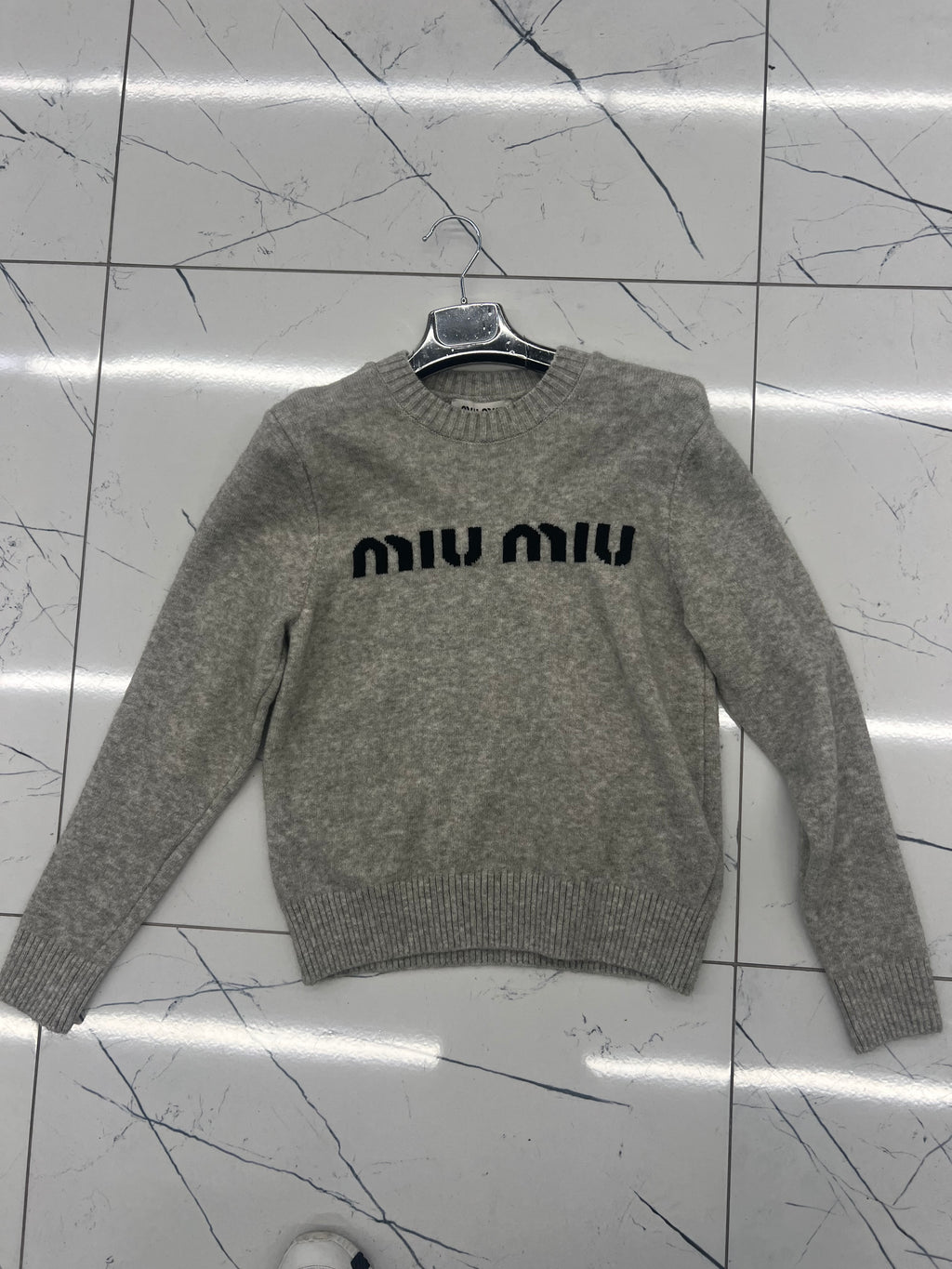 MIU GREY KNIT
