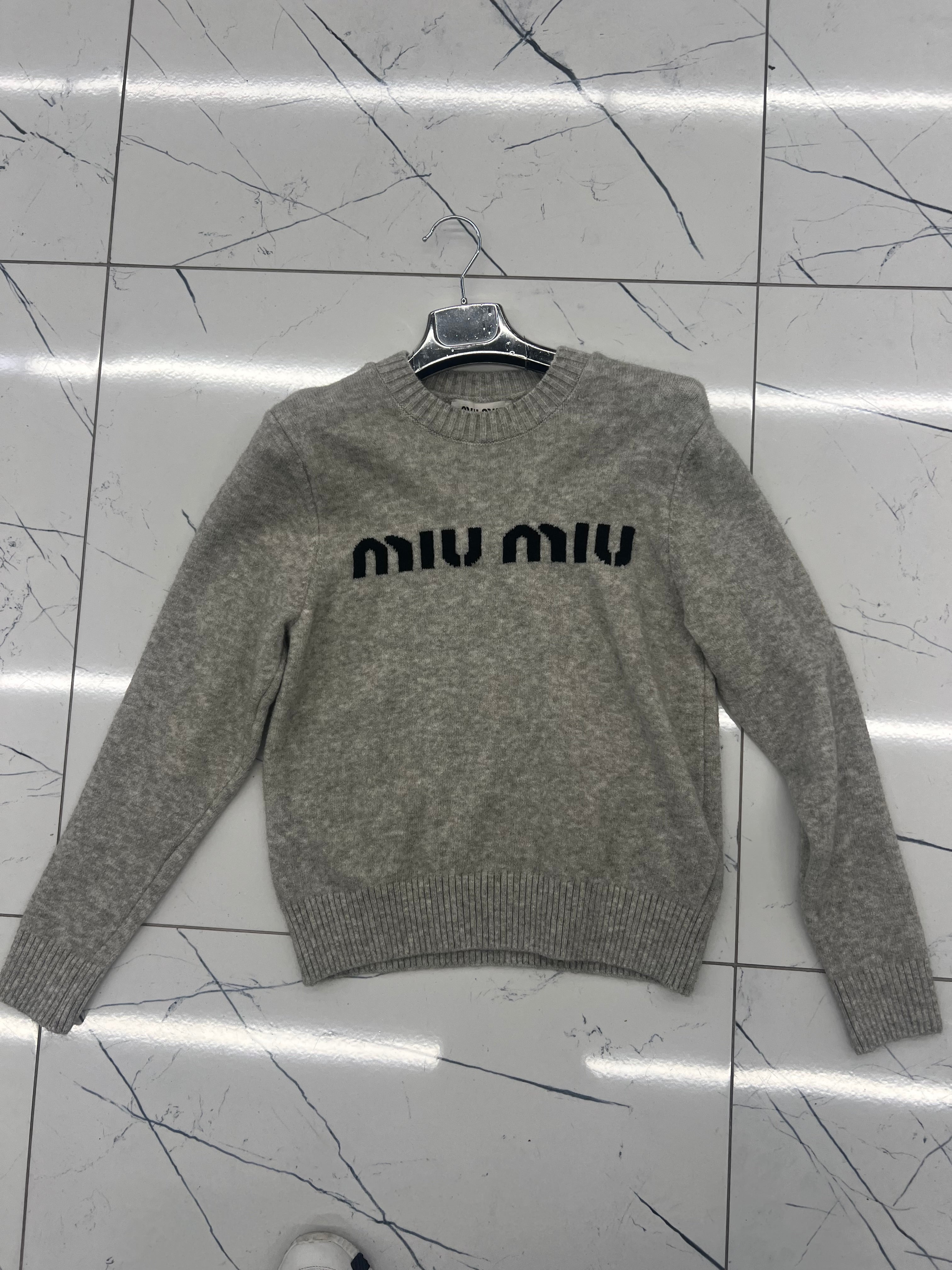 MIU GREY KNIT