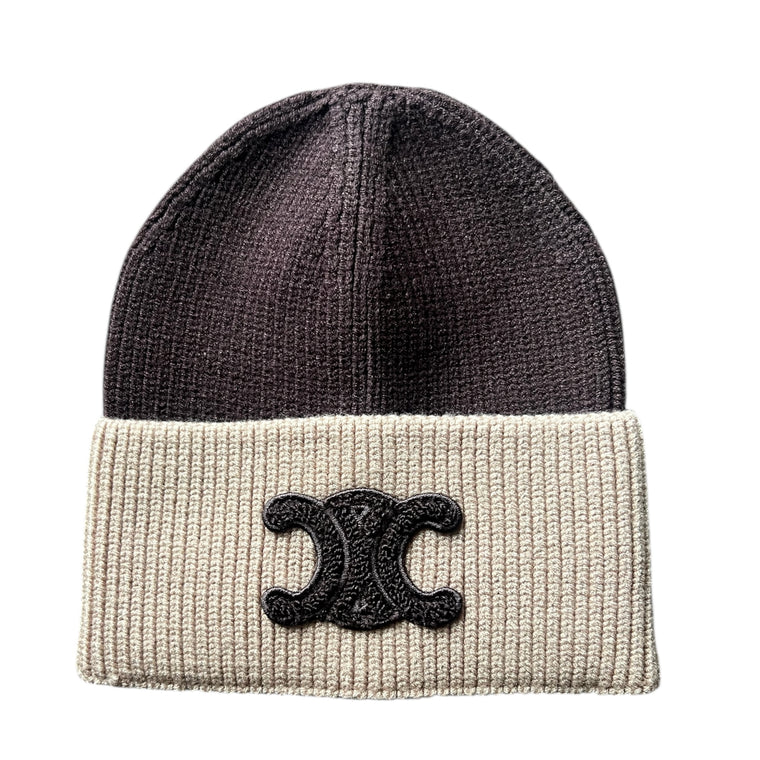 BEANIE CHOCO / OFFWHITE