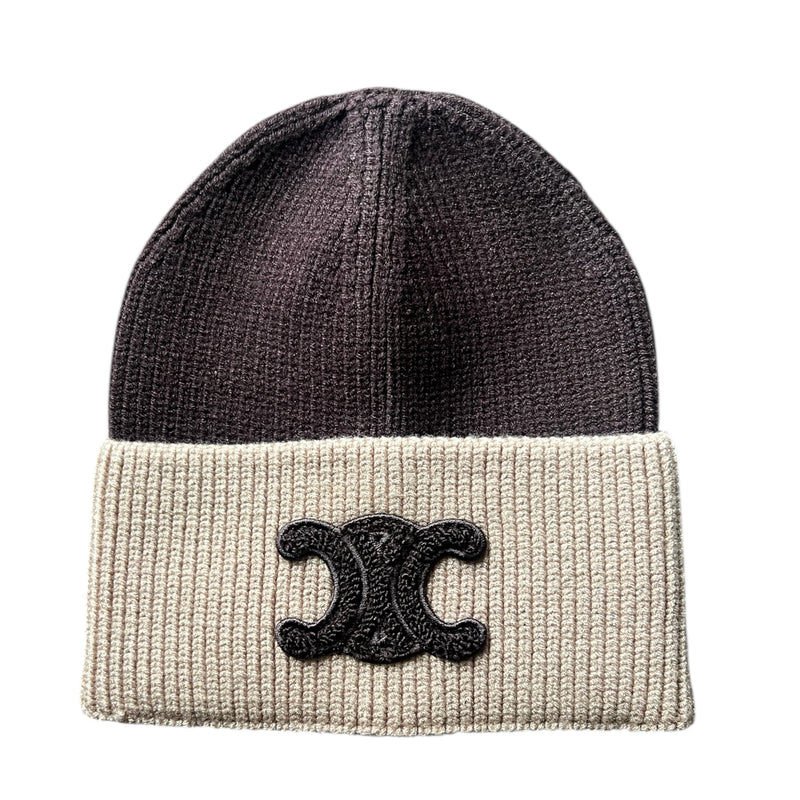 BEANIE CHOCO / OFFWHITE