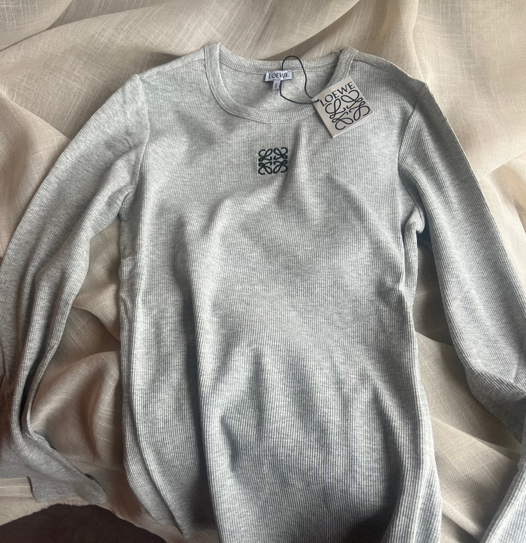 Long sleeve lo top grey