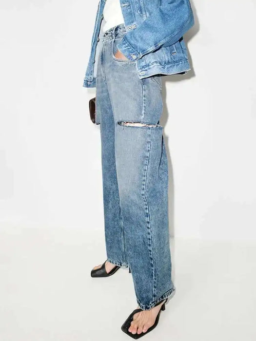 CUT OUT JEANS